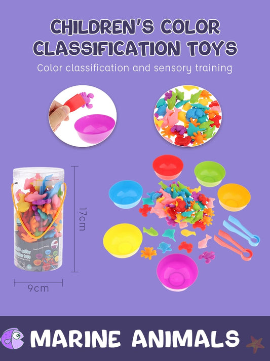 Juego de arcoíris para niños, juguete educativo sensorial Montessori, rompecabezas para bebés