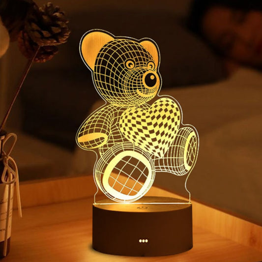 Lámpara LED 3D acrílica para dormitorio 28 diseños
